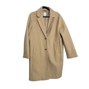GAP WOMEN'S TOP COAT CAMEL SIZE XL PRE-OWNED EUC